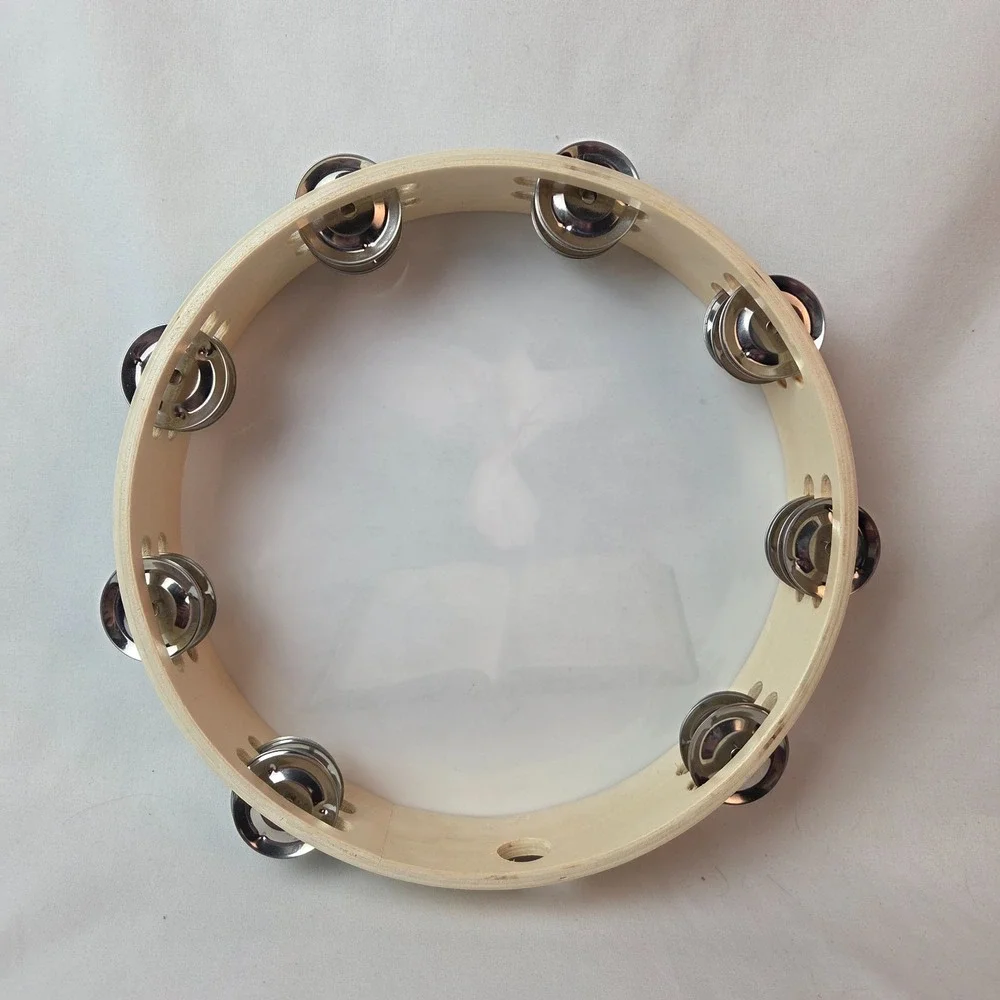 Beautiful 10 inch Dove Bible Holy Spirit Church Praise Worship JESUS Tambourine